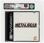 METAL GEAR SOLID VGA 85 NM+ SILVER LEVEL KONAMI 1998 PLAYSTATION 1 2-DISC GAME BLACK LABEL/Y-FOLD SEAL.