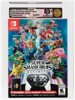 NINTENDO SWITCH SUPER SMASH BROS. ULTIMATE SPECIAL EDITION VGA U85+ NM+ UNCIRCULATED GOLD LEVEL 2018 GAME CARD W/CONTROLLER/STEELBOOK.