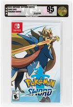 POKEMON SWORD VGA 95 MINT GOLD LEVEL 2019 NINTENDO SWITCH GAME CARD.