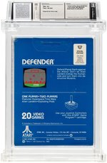 DEFENDER WATA 8.0 NS GLUE SEAL 1982 BLUE BOX ATARI 2600.