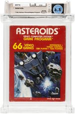 ASTEROIDS WATA 6.5 NS GLUE SEAL 1981 RED BOX ATARI 2600.