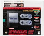 SUPER NINTENDO ENTERTAINMENT SYSTEM CLASSIC EDITION VGA 85+ NM+ GOLD LEVEL UNCIRCULATED 2017.