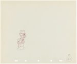 SILLY SYMPHONIES - MOTHER GOOSE GOES HOLLYWOOD PRODUCTION DRAWING ORIGINAL ART LOT (W.C. FIELDS & CHARLIE McCARTHY).