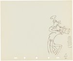 SILLY SYMPHONIES - MOTHER GOOSE GOES HOLLYWOOD PRODUCTION DRAWING ORIGINAL ART LOT (CAB CALLOWAY'S BAND).