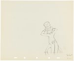 SILLY SYMPHONIES - MOTHER GOOSE GOES HOLLYWOOD PRODUCTION DRAWING ORIGINAL ART LOT (CAB CALLOWAY'S BAND).