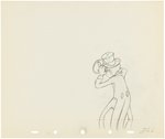 SILLY SYMPHONIES - MOTHER GOOSE GOES HOLLYWOOD PRODUCTION DRAWING ORIGINAL ART LOT (CAB CALLOWAY'S BAND).