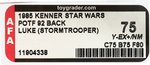 STAR WARS: POWER OF THE FORCE - LUKE SKYWALKER (IMPERIAL STORMTROOPER) 92 BACK AFA 75 Y-EX+/NM.