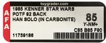 STAR WARS: POWER OF THE FORCE - HAN SOLO (IN CARBONITE CHAMBER)" 92 BACK AFA 85 Y-NM+.