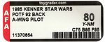 STAR WARS: THE POWER OF THE FORCE - A-WING PILOT 92 BACK AFA 80 Y-NM.