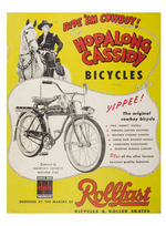 "HOPALONG CASSIDY BICYCLES" STORE STANDEE.