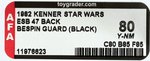 STAR WARS: THE EMPIRE STRIKES BACK - BESPIN SECURITY GUARD (BLACK) 47 BACK AFA 80 Y-NM.