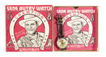 "GENE AUTRY WATCH" BY WILANE WATCH COMPANY BOXED.