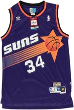 CHARLES BARKLEY (HOF) PHOENIX SUNS SIGNED BASKETBALL JERSEY.