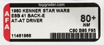 STAR WARS: THE EMPIRE STRIKES BACK - AT-AT DRIVER 41 BACK-E AFA 80+ NM.