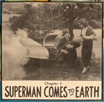 SUPERMAN LINEN-MOUNTED MOVIE SERIAL POSTER.