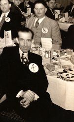 1930s SALESMAN'S CONVENTION PHOTO FEATURING GREAT MICKEY MOUSE CONTENT.