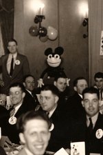 1930s SALESMAN'S CONVENTION PHOTO FEATURING GREAT MICKEY MOUSE CONTENT.