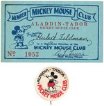 ALADDIN-TABOR MICKEY MOUSE CLUB RARE THEATER CLUB TRIO.