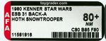 STAR WARS: THE EMPIRE STRIKES BACK - HOTH SNOWTROOPER 31 BACK-A AFA 80+ NM.