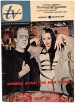 THE MUNSTERS – TV CHANNELS HISTORIC REGIONAL NEWSPAPER SUPPLEMENT.