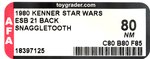 STAR WARS: EMPIRE STRIKES BACK - SNAGGLETOOTH 21 BACK-A AFA 80 NM.