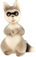 SNOW WHITE FOREST ANIMALS - RACCOON EXCEPTIONAL ZACCAGNINI CERAMIC FIGURINE (SMALL SIZE VARIETY).
