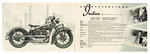 “INDIAN MOTORCYCLES” 1939 NEW YORK WORLD’S FAIR CATALOGUE.