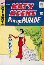 KATY KEENE PIN-UP PARADE #7 COMIC BOOK SPLASH PAGE ORIGINAL ART BY BILL WOGGON.