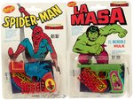 MARVEL/DC COMICS SPANISH SUPER HERO CAP PISTOLS DISPLAY BY REDONDO.