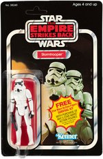 STAR WARS: THE EMPIRE STRIKES BACK - STORMTROOPER ACTION FIGURE ON 41 BACK-A CARD.