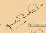 AMELIA EARHART SIGNED POSTCARD.