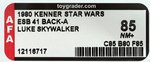 STAR WARS: THE EMPIRE STRIKES BACK - LUKE SKYWALKER 41 BACK-A AFA 85 NM+.