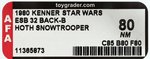 STAR WARS: THE EMPIRE STRIKES BACK- IMPERIAL STORMTROOPER (HOTH BATTLE GEAR)  32 BACK-B AFA 80 NM.