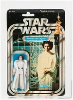 STAR WARS - PRINCESS LEIA ORGANA ACTION FIGURE ON 21 BACK-B CARD AFA 75 EX+/NM.