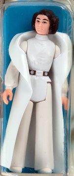 STAR WARS - PRINCESS LEIA ORGANA ACTION FIGURE ON 21 BACK-B CARD AFA 75 EX+/NM.