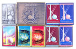 "NEW YORK WORLD'S FAIR" BOXED SOUVENIR PLAYING CARD SETS.