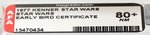 STAR WARS EARLY BIRD CERTIFICATE PACKAGE AFA 80+ NM.