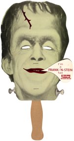 THE MUNSTERS - HERMAN MUNSTER STEINLAGER BEER ADVERTISING FAN.