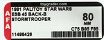 PALITOY STAR WARS: THE EMPIRE STRIKES BACK - STORMTROOPER 45 BACK-B AFA 80 NM.