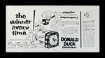 "DONALD DUCK BREAD" STORE SIGN & AD PROOF.