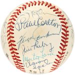 CY YOUNG AWARD WINNERS MULTI-SIGNED BASEBALL.