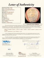 CY YOUNG AWARD WINNERS MULTI-SIGNED BASEBALL.