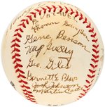 NEGRO LEAGUE STARS MULTI-SIGNED BASEBALL WITH MONTE IRVIN (HOF).