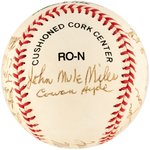 NEGRO LEAGUE STARS MULTI-SIGNED BASEBALL WITH MONTE IRVIN (HOF).