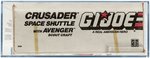 G.I. JOE CRUSADER SPACE SHUTTLE WITH AVENGER SCOUT CRAFT SERIES 8 AFA 90 NM+/MT (SINGLE HIGHEST GRADED EXAMPLE).