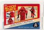 PALITOY ACTION FORCE ESCAPE ARMOUR + RED SHADOW 33 BACK UKG 80%.