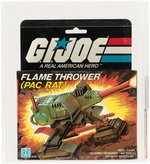 G.I. JOE FLAME THROWER PAC RAT AFA 85 SERIES 2 NM+.