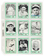 1982 TCMA BASEBALL'S GREATEST HITTERS/PITCHERS/SLUGGERS CARD SETS W/61 AUTOGRAPHED- MANY BY HALL OF FAME MEMBERS.