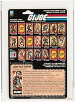 G.I. JOE: A REAL AMERICAN HERO - FLASH SERIES 2/20 BACK AFA 80 NM (RARE EXPLOSION BACK).