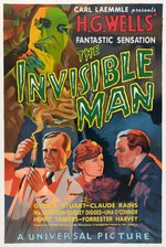 THE INVISIBLE MAN MOVIE POSTER RECREATION ORIGINAL ART.